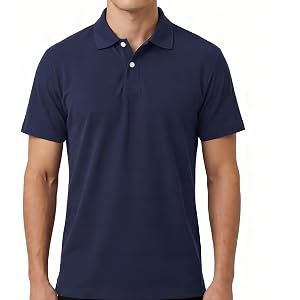 BINOCHE Polo T Shirts for Men Short Sleeve Quick Dry Fit Mens Golf Shirt Moisture Wicking for Business Casual Workout