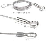 BUYGOO 2 Pcs Heavy Duty Picture Hanging Wire 1.5mm x 2m Stainless Steel view 2