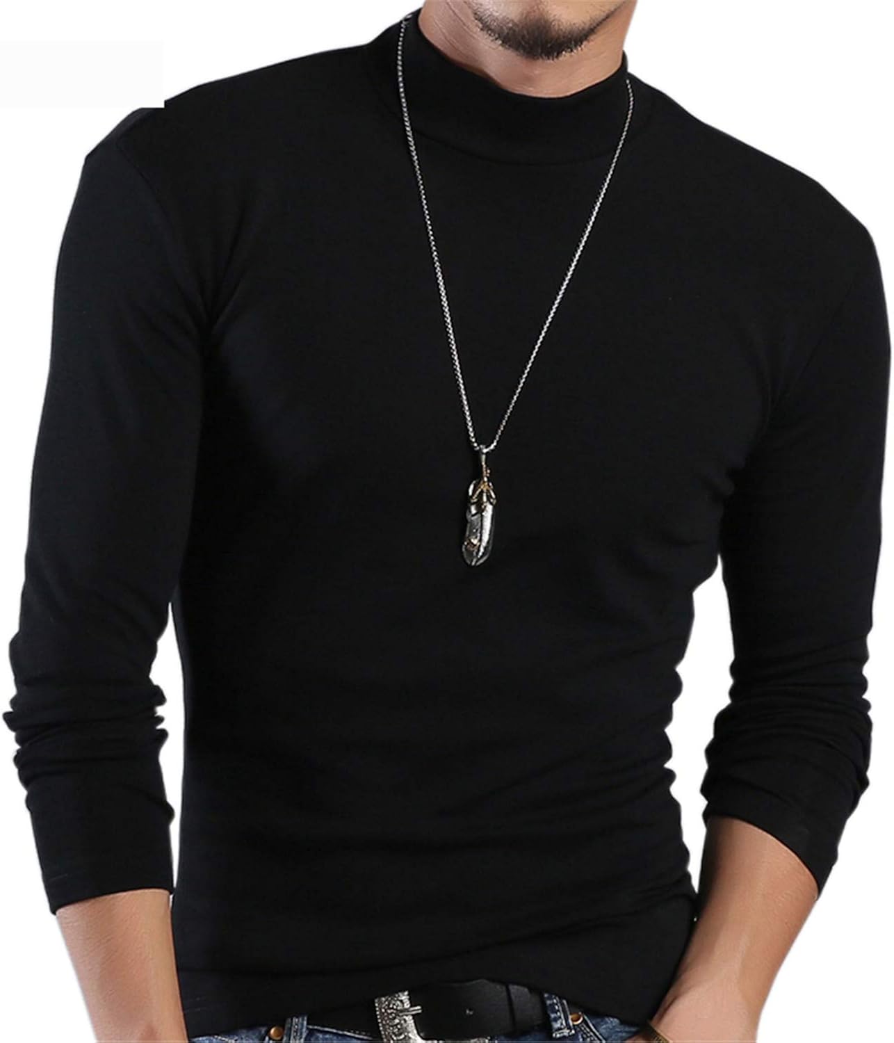 half turtleneck shirt