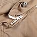 GloryStar Girl's Stylish Adjustable Elastic Waist Windbreaker Jacket Khaki