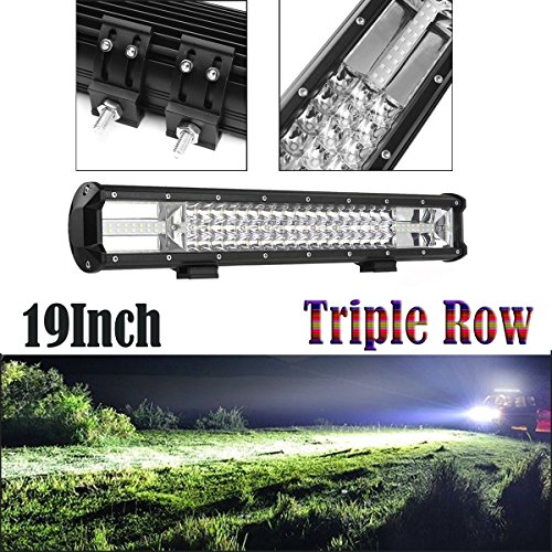 19 Inch 540W Triple Row Led Light Bar 40500LM Super Bright Flood Spot Combo Beam Led Bar Off Road Lights for Trucks, 2 Years Warranty, 1Pc - Thumbnail 7