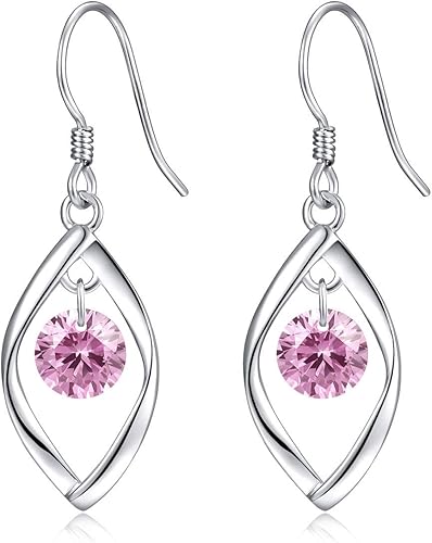 Amazon Nuvazu レディース 葉 揺れる ファッション シルバー925 フック ピアス キュービックジルコニア 金属アレルギー対応 スタッド イヤリング Czpink ピアス 通販