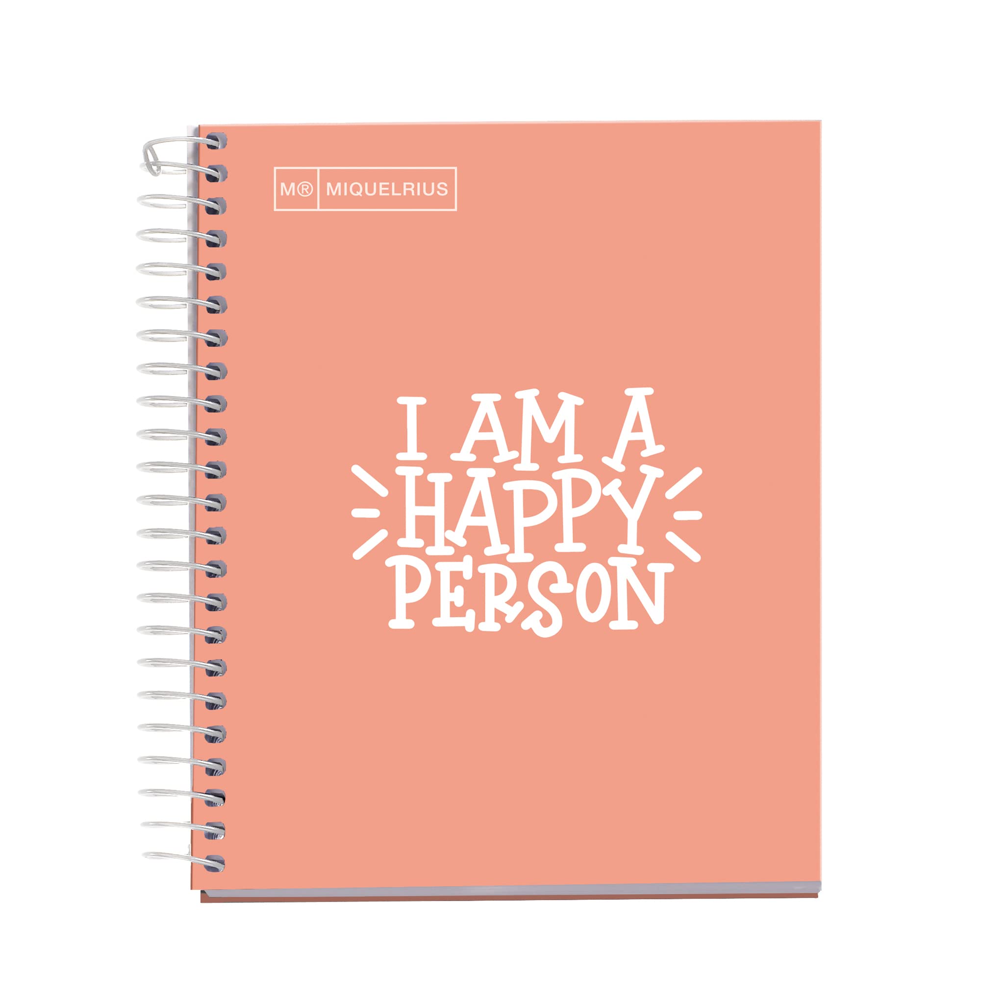 Miquelrius 46117 Notebook A6 100 Grid 90 Grams Messages Peach