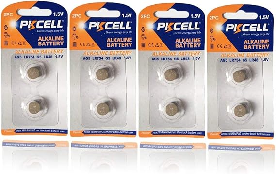 Knopfzelle AG5 393 193 LR754 SR754W GP93A, 1,5 V, 8: Amazon.de: Elektronik