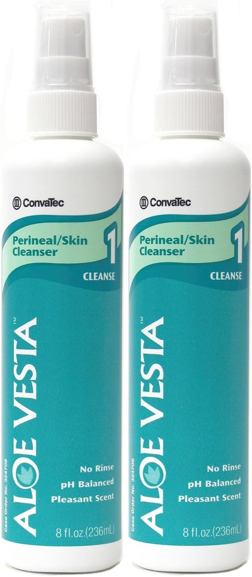 Aloe Vesta® Perineal/Skin Cleanser , 8 oz Bottle - Pack of 2: Health & Personal Care