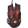 fewhack Wired Performance Mouse, 12-Month Battery Life, Ergo, High Precision RGB Gaming Mouse, 2.4GHz, USB, for PC Mac Laptop Desktop Notebook - Black - Color Changing Muse, 1pc