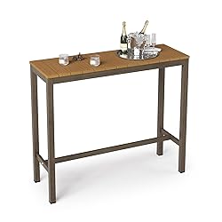 Cozyman Outdoor Bar Table, 45" Patio Bar Height