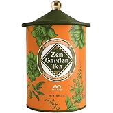 Life Plus Style Gourmet Zen Garden Peach Green Tea Caffeinated Hot or Iced Floral Blend Natural Delicious Fruit 60 Tea Bags