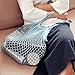 Chris.W Portable/Reusable/Washable Cotton Mesh String Organic Organizer Shopping Handbag Long Handle Net Tote - Pack of 4(Grey Blue/Black/Beige/Pink)