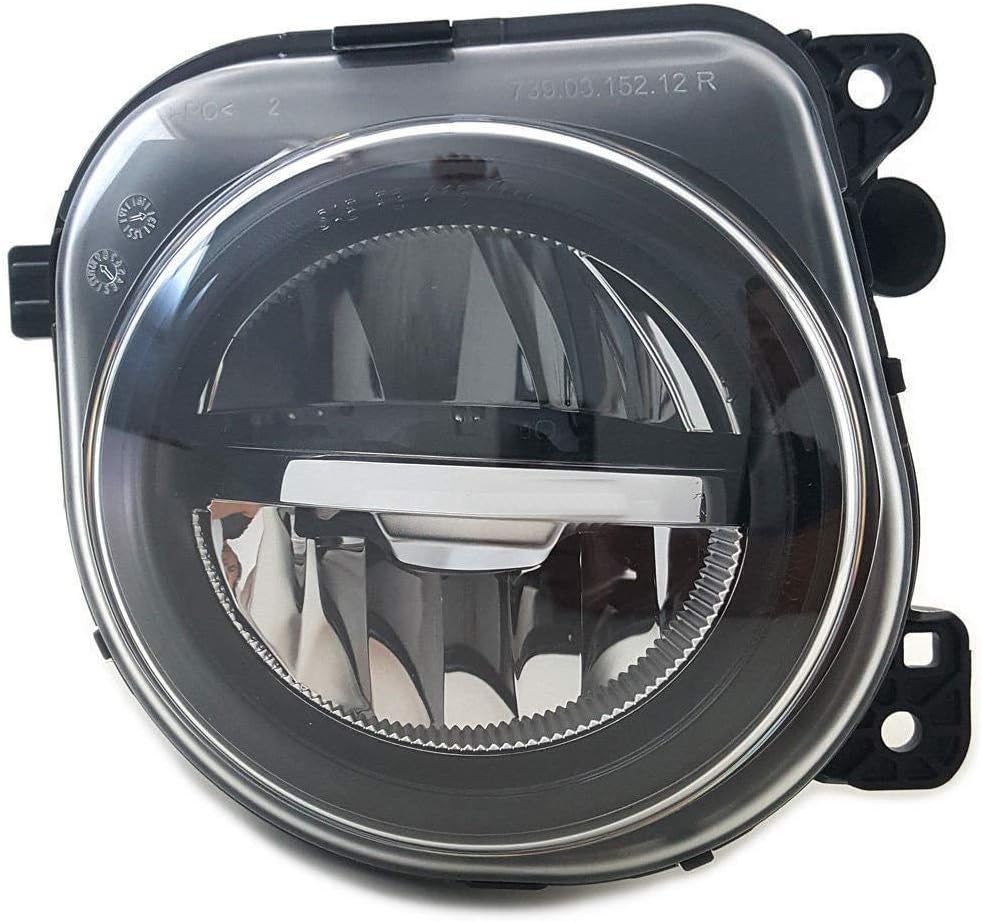 Right Passenger Side LED Front Bumper Fog Lamp Light Compatible with BMW 5 Series F18 F10 F07 GT F02 LCI 2014 2015 2016 2017, OEM 63177311294