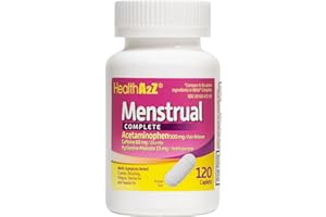 HealthA2Z® Menstrual Complete Pain Relief Tablets | Relieves Cramps, Bloating, Fatigue, Backache & Headache (120 Counts)