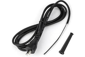 SXKXM 33007298 Power Cord Compatible with DEWALT Drill, Polisher, grinder, Reciprocating Saw, 8ft 18 Gauge 2 Wire Power Cord for DW100 DW101 DW120K D26453 DW130 DW236 DW400