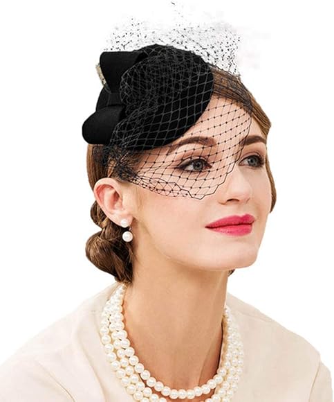 pillbox hat with veil uk