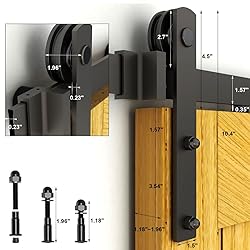 LQKUMJG 6FT Sliding Barn Door Hardware Kit for