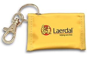 THE LAERDAL MEDICAL Laerdal Medical Face Shield CPR Key Chain, Yellow