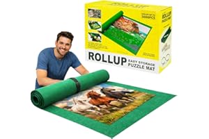 Tradeopia Roll Up Easy Storage Puzzle Mat for up to 3000 Puzzle Pieces, Jigsaw Puzzle Storage Mat, Premium Felt Puzzle Storag