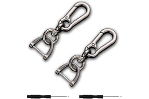 TANDRIVE 2PCS Car Key Chains for Men and Women, Bright Black