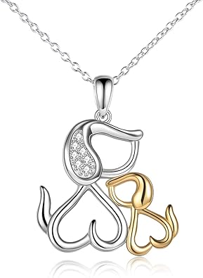 dog mom necklace sterling silver