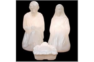 GENERAL FOAM PLASTICS 28" Nativity Set W/Marble Loo