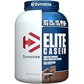 Dymatize Elite Casein Protein Powder, Slow Absorbing with 25g Protein, BCAAs & Leucine for Muscle Building and Overnight Reco