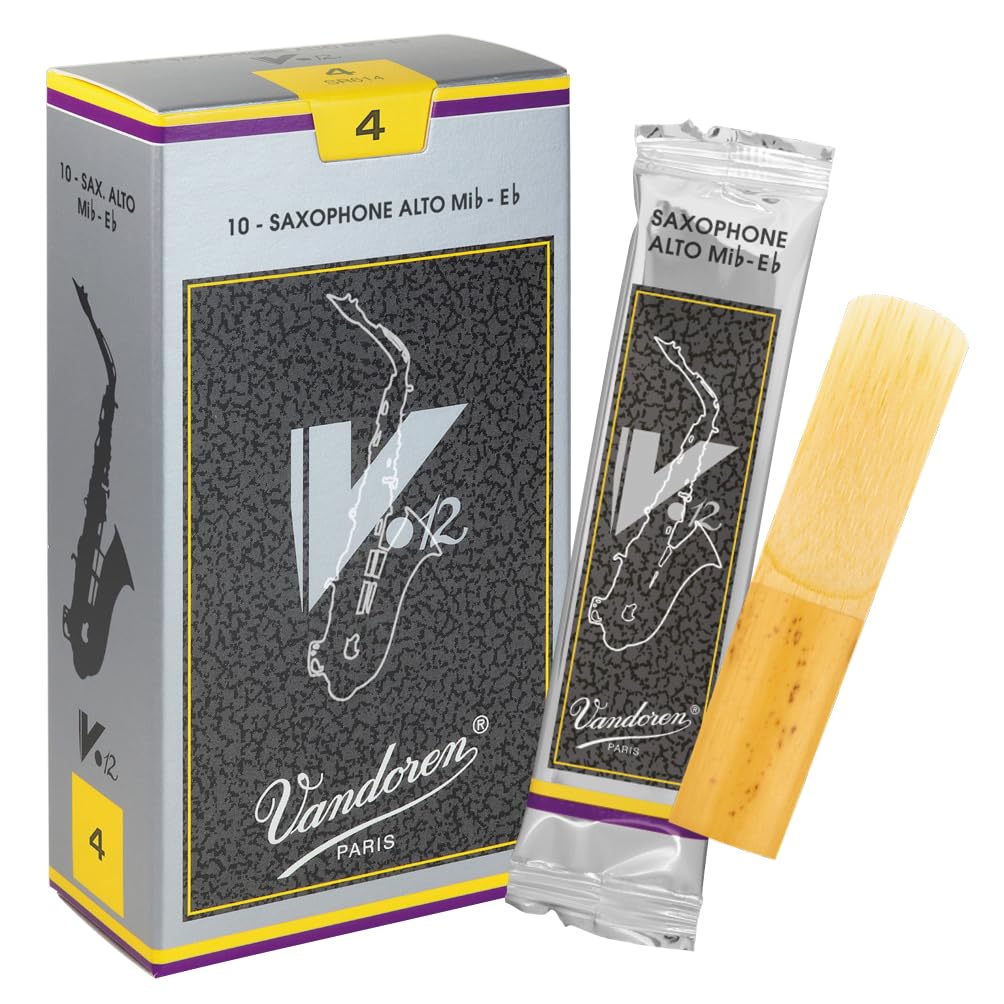 Vandoren V12 Alto saxophone reeds, box of 10 - Strength 4