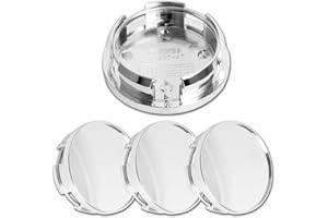 MOTOREXPERTZ ME 2.5Inch 63MM Wheel Center Caps for Dodge RAM 1500 Rim Hub Caps 6KF18TRMAA, Pack of 4 (Chrome, Outer 63MM, Inner 56MM)