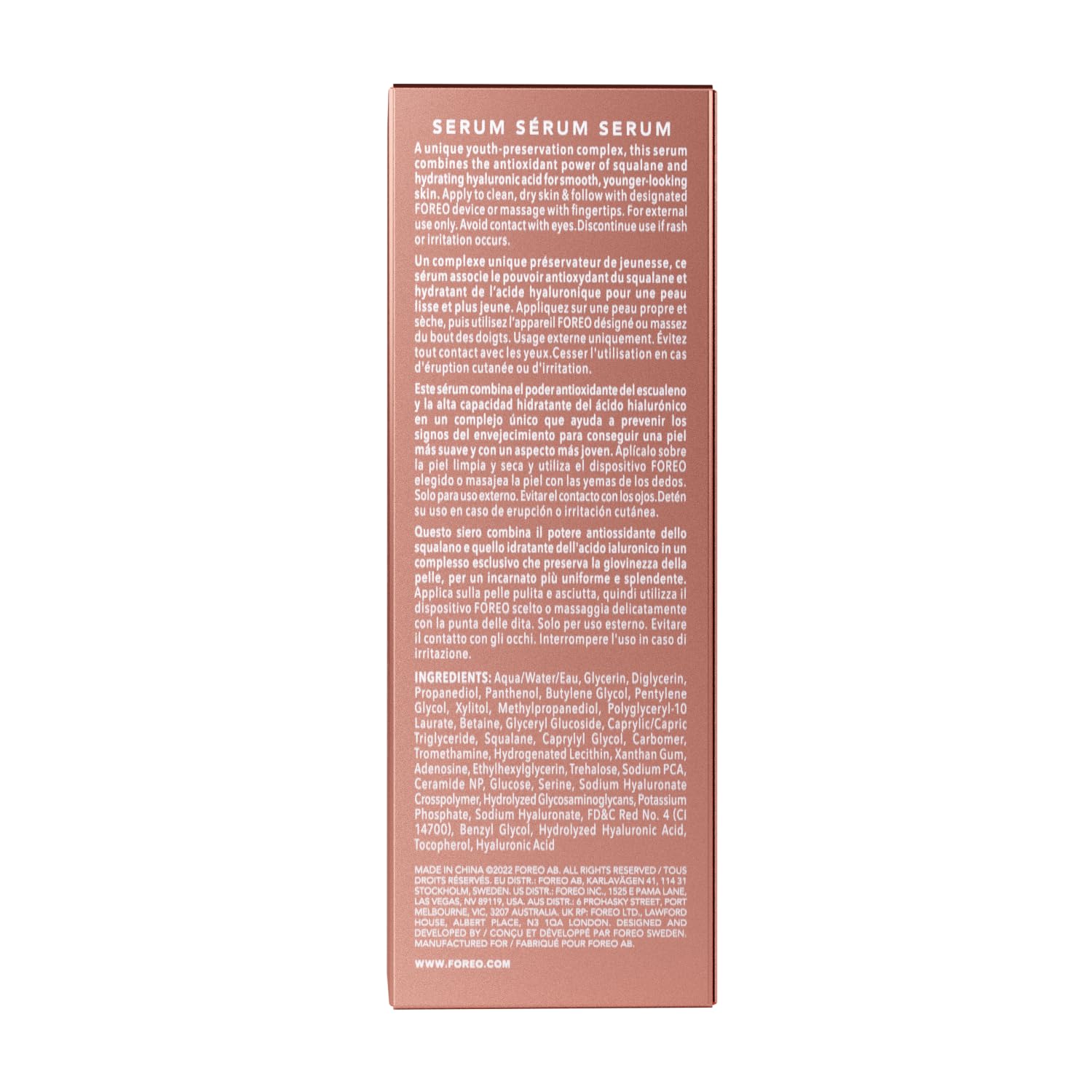 FOREO SUPERCHARGED Serum 2.0 – Conductive Skincare Gel – Hyaluronic Acid & Squalane – Vegan – Clean Formula – 1 fl.oz