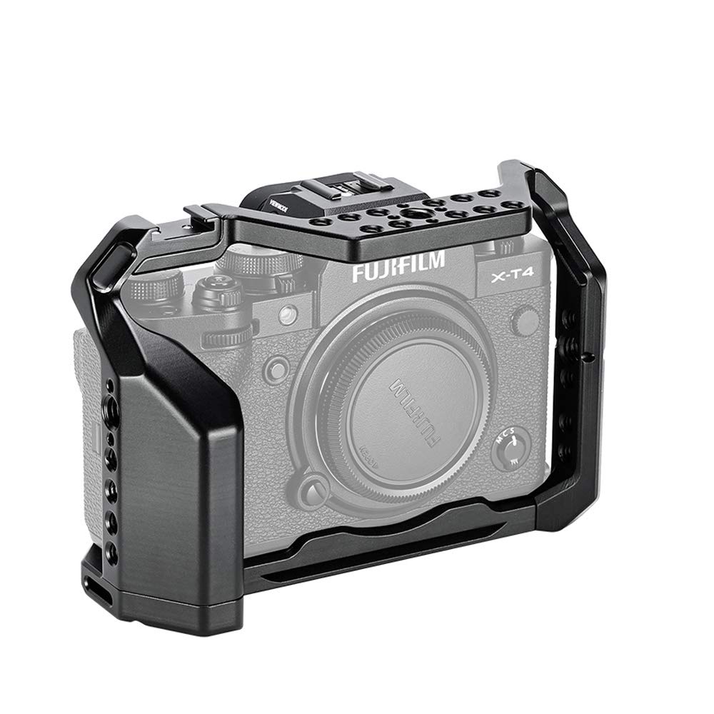 X-T4 Cage, Hersmay Aluminium Alloy Camera Cage Video Film Movie Making Kit XT4 Camera Cage for Fujifilm X-T4 Camera