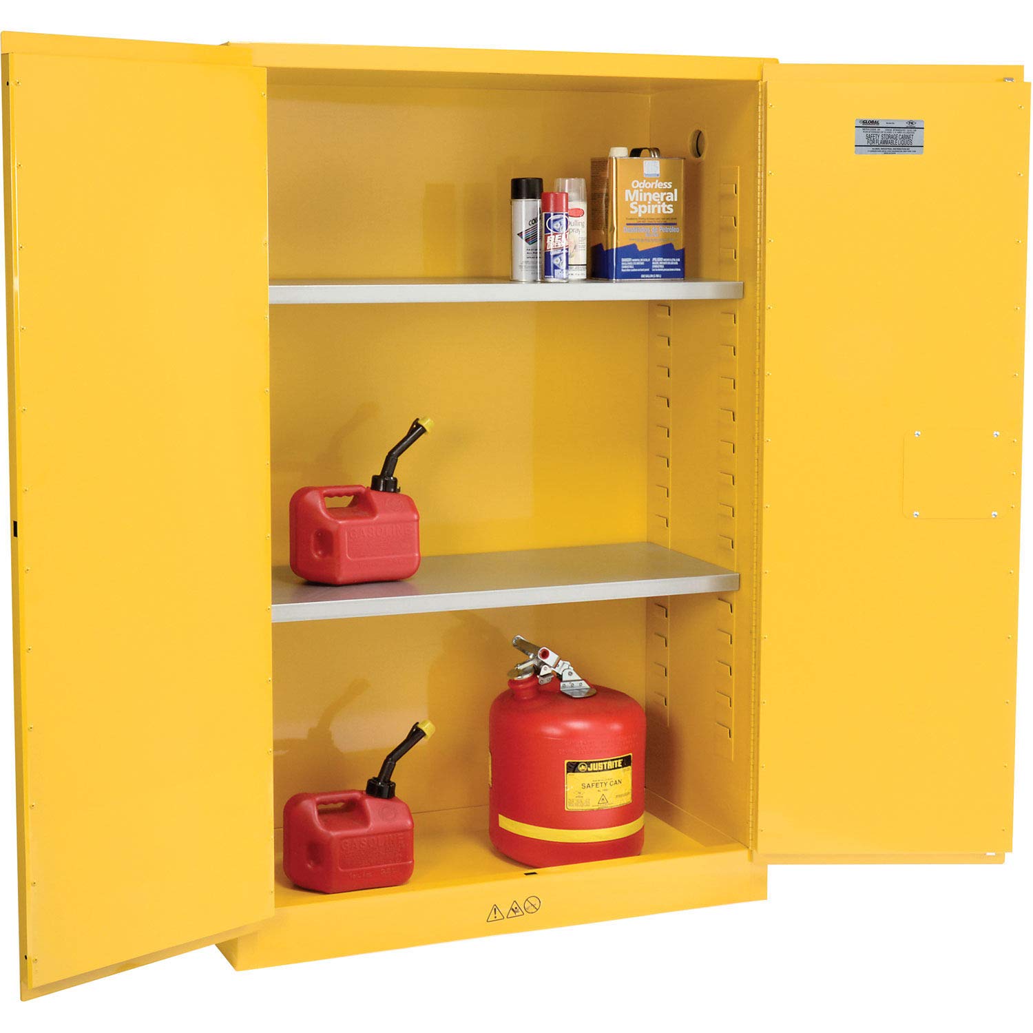 45 Gallon Flammable Cabinet Manual Close 43 W X 18 D X 65 H