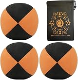 Cascade Juggling 3 x Suede 110g Balls with Bag Orange/Black Set view 4