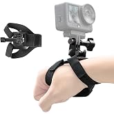 SMALLRIG Wrist Strap Mount for Action Cameras, with Ball Head | Adapter Base for DJI Osmo Nano/Action 6/5 Pro/4, for GoPro 13/12/11, for Insta360 X5/4/Ace Pro 2/Go Ultra, for AKASO - 5723