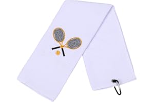 Dinikally Personalized Tennis Towel - Customize Your Name in Multiple Colors