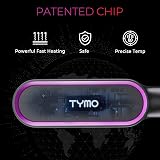 TYMO Hair Straightener Brush UK 2-in-1 Anti-Scald 5 Temp 130-210C Black view 6
