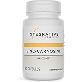 Integrative Therapeutics Zinc-Carnosine, 60 Capsules | Digestive and Gut Health Support*, GI Tract Support*, Supports Immune Health*, Vegan, Gluten-Free, Dairy-Free