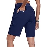 MoFiz Women's Hiking Shorts Athletic Outdoor Cargo Shorts for Women Quick Dry Running Summer Shorts with Pockets