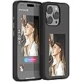 Smart Ink Phone Case for iPhone 13/14 / 15 Pro Max, Smart NFC Ink Screen Phone Case (Black,for iPhone 15)
