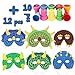 WATINC 100 Pcs Dinosaur Toy Kit Includes Mini Realistic Plastic Assorted Dinosaurs, Kawaii Deco Sticker, Kid Masks,Different Dinosaurs Stamps(Party Gift Educational)