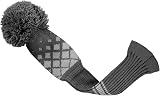 Scott Edward Knit Woods Golf Head Covers 4 Pack Grey Reticulated Driver view 5