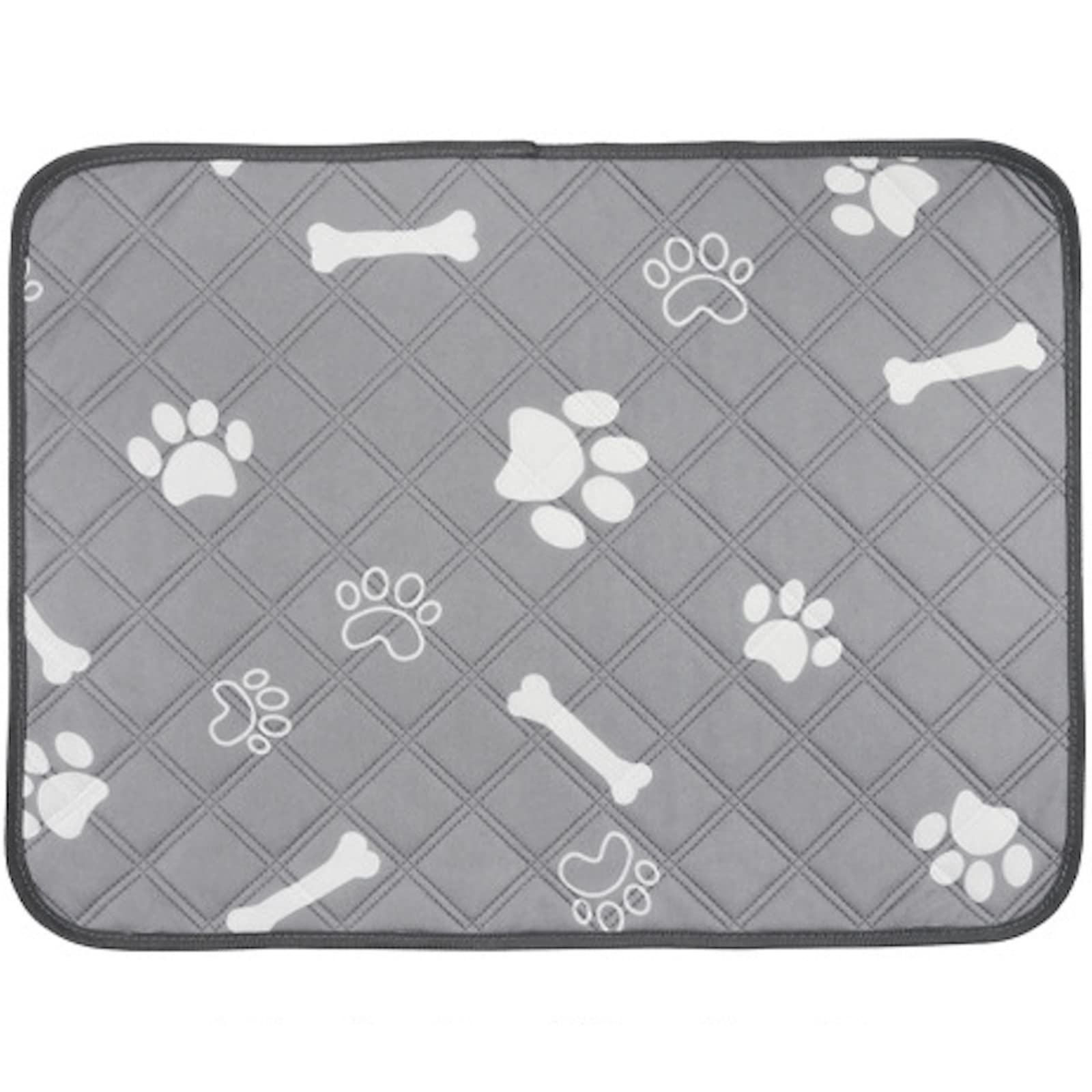 Puppy Training Pad - Washable, Reusable Dog Mat, Leak-Proof Ultra Absorbent Incontinence Pet Pads for Indoor and Outdoor - 3 Sizes (Grey, Large (100 x 90cm))
