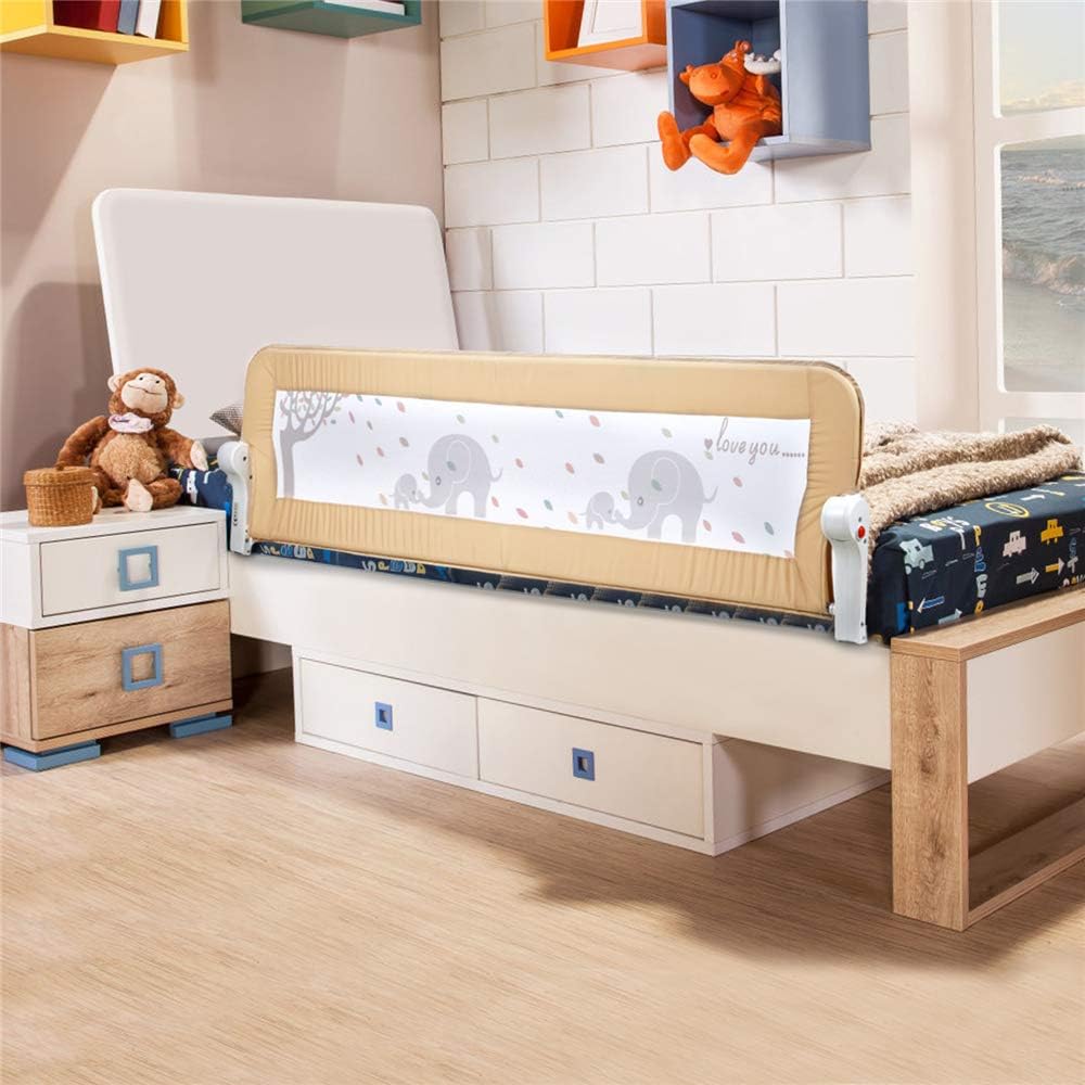 BabyElf 150cm Baby Bed Guard, Portable Bed Rail for Toddlers, Single