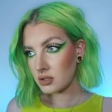 Crazy Color Toxic UV Neon Green Semi-Permanent Hair Dye 100ml Vegan view 6