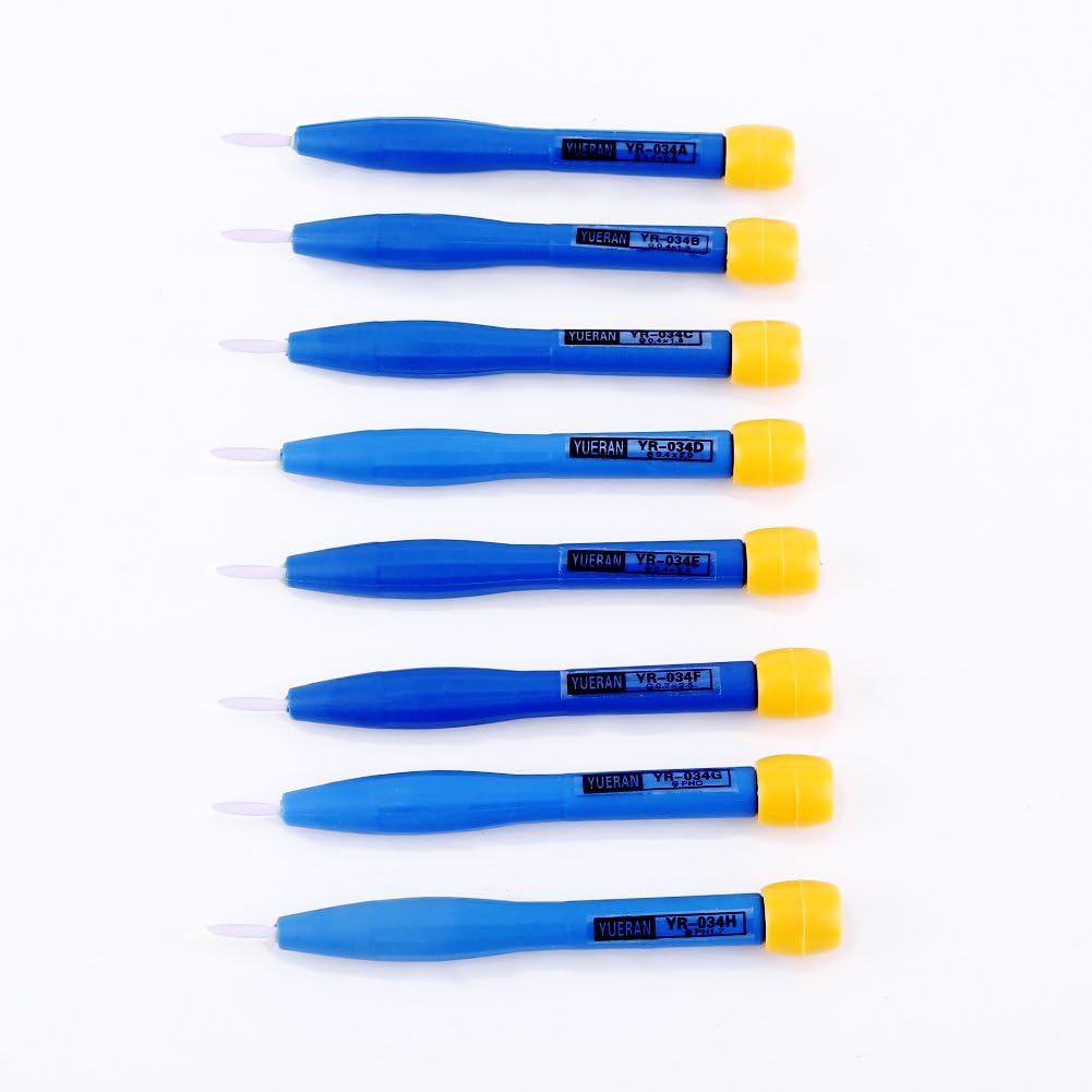 Haofy 8Pcs Adjust Frequency Screwdriver, Ceramic Screwdriver Bits and Plastic Body, Antistatic Screwdriver Set Home Hand Tools - Image 4