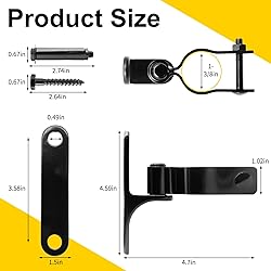 4 Pack 1-3/8 Inch Heavy Duty Gate Hinge, 304