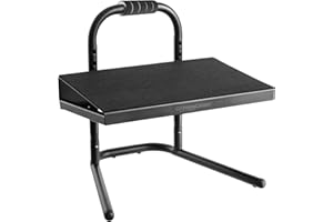 PrimeCables Comfort Foot Rest Under Desk with 6 Relaxing Height Adjustable for All Day Support Pain Relief and Max.Load 55lbs