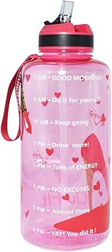 Quifit Motivierende Gallonen Wasserflasche Mit Strohhalm Und Zeitmarkierung 3628 Ml Gross Bpa Frei Wasserkrug Fur Fitness Outdoor Enthusiasten Auslaufsicher Und Langlebig High Heels 3 5 Liter Amazon De Baumarkt