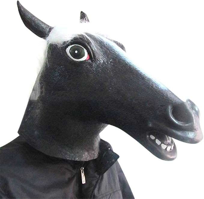 TX Halloween Party Cosplay Full Face Horse Head MaskBlack Amazon.ca
