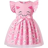 Toddler Girls Tulle Dress Baby Girl Summer Dress Ruffle Sleeveless Birthday Party Princess Causal Tutu Sundress 2-7Y