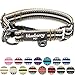 Blueberry Pet 3M Reflective Dog Collars | Adjustable Dog Collar w/Multi-Colored Stripe - Olive and Blue-Gray | Nylon Pet Collars for Dogs & Refflective Dog Collar for Large Dogs