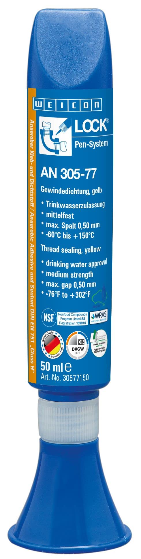 WEICONLOCK® AN 305-77 50 ml thread sealant | DVGW and drinking water approval