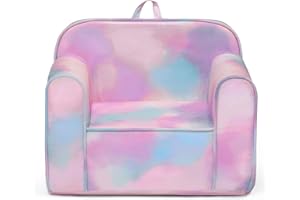 Delta Children Cozee Chair for Kids for Ages 18 Months and Up, Tie Dye